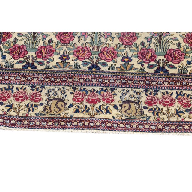 Antique Tehran Rug 4'7'' x 6'11'' For Sale - Image 9 of 12