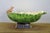 Antique Italian Majolica Footed Banana Leaf Centerpiece Monteith Bowl 26" For Sale - Image 6 of 17