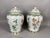 Mid 20th Century Mid-20c Chinese Famille Verte Green Porcelain Vases Pair 2pc For Sale - Image 5 of 10