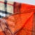 Beige Burberry Beige & Orange Plaid 100% Silk Scarf For Sale - Image 8 of 11
