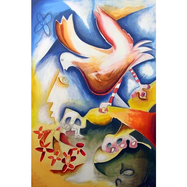 Alexandra Nechita "Sprinkle the Joy of Peace" Signed Original Lithograph For Sale - Image 4 of 4