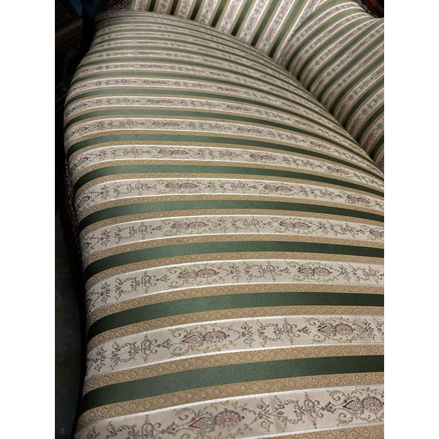 Victorian Walnut Framed Sofa with Cabriole Legs For Sale - Image 5 of 15