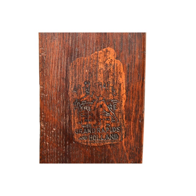 Limbert Antique Mission Oak Arts & Crafts Rocking Chair, Circa 1910 For Sale - Image 11 of 12