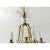 French Vintage Petite Brass & Crystal Chandelier For Sale - Image 9 of 12