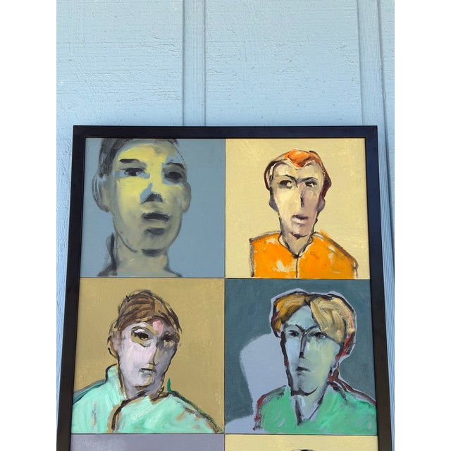 An exceptional and visually captivating original figurative painting by German-born American artist Hans Feyerabend,...