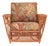 1990s Presidents Art Deco Stick Reed Rattan Nantucket Lounge Armchair For Sale - Image 4 of 7