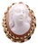 14 Karat Yellow Gold Cameo Ring 8.22 Grams Total For Sale