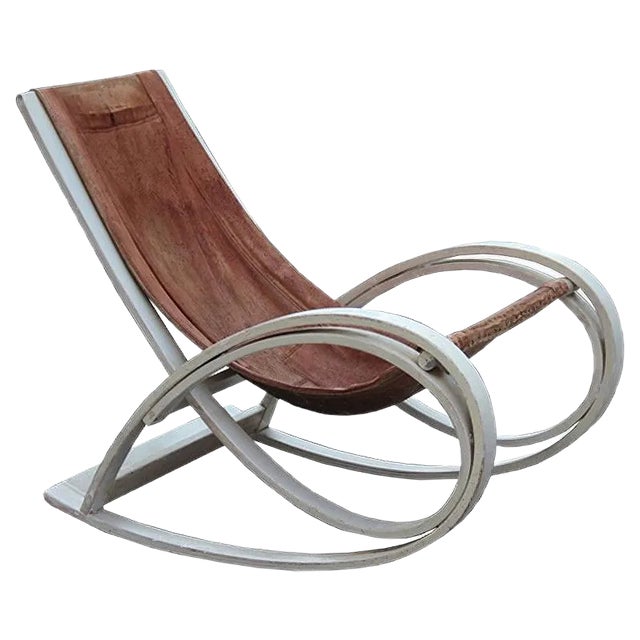 Sgarsul Rocking Chair by Gae Aulenti for Poltronova, 1960s For Sale