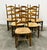 Wood French Farmhouse Country Dining Chairs in Oak, 1970s, Set of 6 For Sale - Image 7 of 8