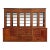 Circa 1900 Large Hungarian Apothecary Cabinet With Glass Doors & Drawers For Sale