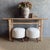21" D x 18" H Leg Height 6.5" These ottomans made from vintage Turkish rugs brings warmth, texture, and soul into your...
