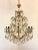 Gilt Iron & Glass Chandelier, 1960s For Sale - Image 10 of 10
