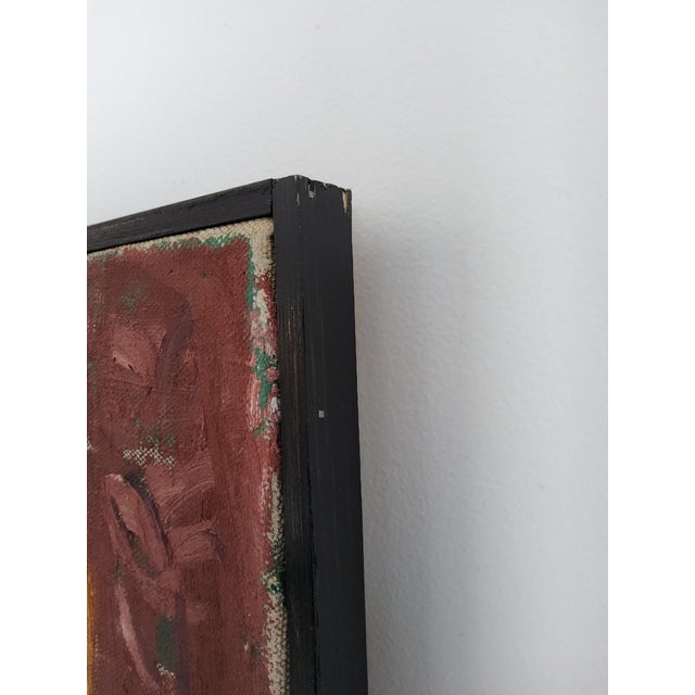 1947 Interior Oil Painting on Linen by Swedish Artist Ulla Borgstrom For Sale - Image 14 of 17