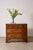 19th-century walnut crossbanded chest with three drawers, brass handles, and clean lines. Rich walnut grain and practical...