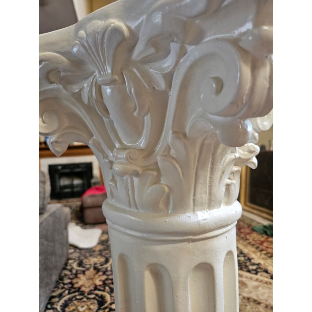 Late 20th Century Corinthian Ionic Column Pedestal Stand For Sale - Image 5 of 8