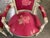 Wood Stunning French Louis XVI-Style Pink Arm Chairs W/Painted Frames For Sale - Image 7 of 15