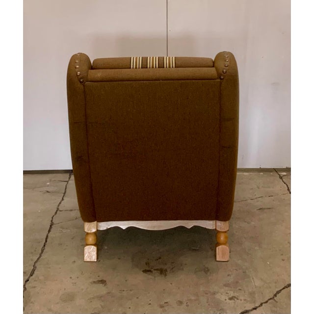 Danish Modern Highback Lounge Chair in Style of Henning Kjærnulf, 1960s For Sale - Image 11 of 16