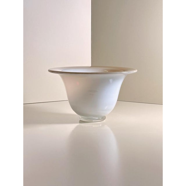 Mid-Century Murano Bowl Opalina 1, 1950s, in Flawless conditions. Designed 1950 to 1959