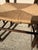 Early 21st Century Vintage Rustic Wood Rattan Dining Chairs Set of 6 For Sale - Image 5 of 13