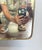 Brass Italian Modern Gio Ponti Style Wall Mirror in Brass Frame (H 47 1/2 X W 23 3/4) For Sale - Image 8 of 10