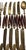 1980s Lord Nelson Marco Polo Bronze and Rosewood Flatware - 50 pcs For Sale In Palm Springs - Image 6 of 12
