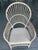 Eggshell Vintage Coastal Rattan Fan Back Armchairs With Woven Seats, a Pair For Sale - Image 8 of 12