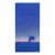 Midnight Sun - Original Minimalist Modern Blue Beach Scene Acrylic Painting on Canvas by Kathleen Keifer For Sale