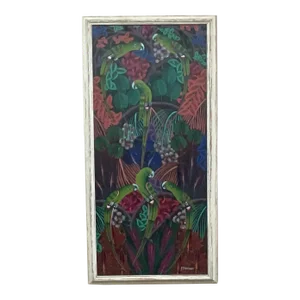 Haitian Folk Art Masterpiece , Acrylic on Canvas Painting