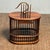 Vintage Rosewood Cricket Cage | Small Oval Hanging Box | Asian Chinoiserie Decor For Sale - Image 9 of 9