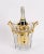 A fabulous Baccarat 'Harcourt' crystal and gold-plated champagne cooler, dating from the 1970s. The tapering octagonal...