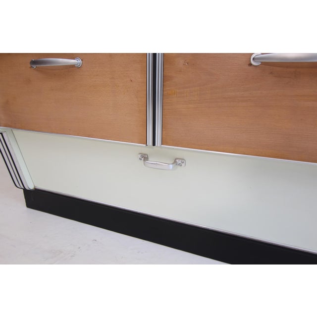 Black Mid-Century Modern Art Deco Streamlined Butcher's Block, 1930s For Sale - Image 8 of 18
