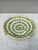 French Majolica asparagus plate circa 1890. Rare model. 10" diameter.