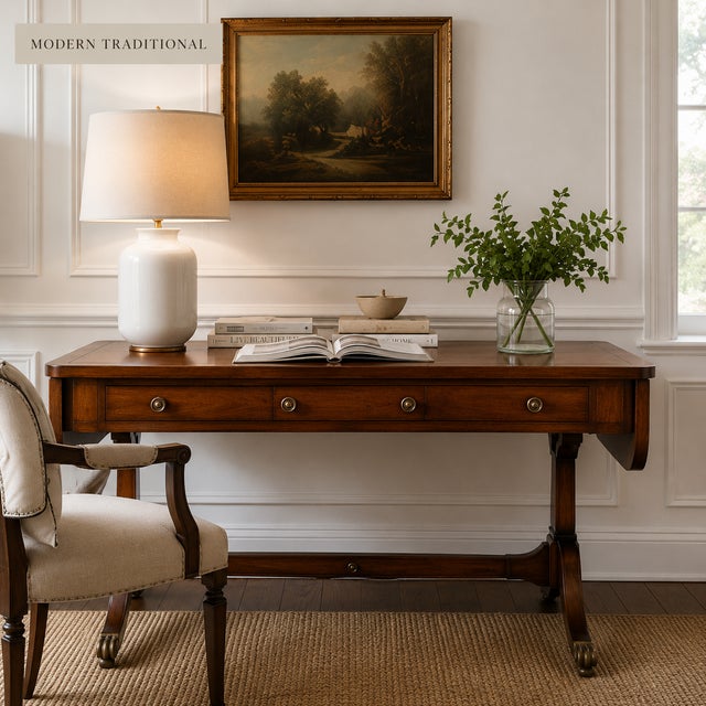1940s Drop Leaf Mahogany Table From Sahon Ny Tradition Furniture For Sale - Image 13 of 13