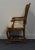 Wood High End Vintage Solid Walnut Louis XV French Provincial Cane Back Dining Arm Chair 640-552 For Sale - Image 7 of 8