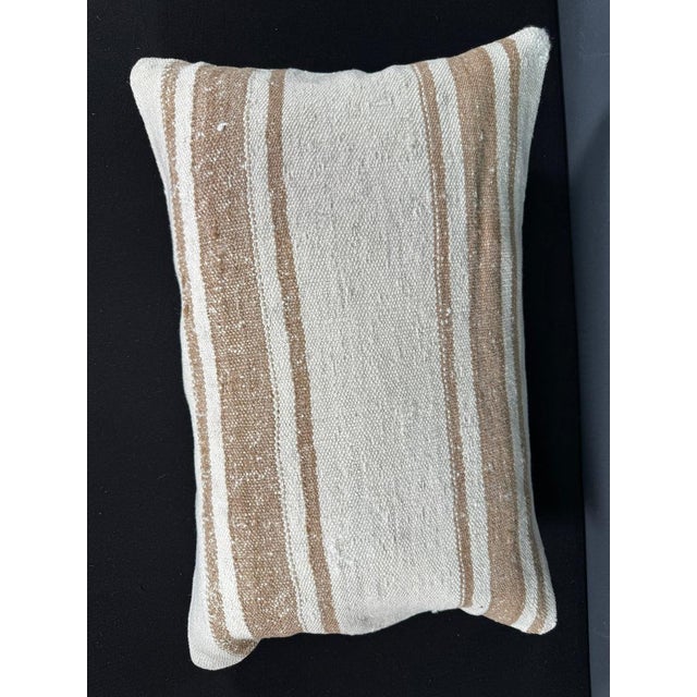 Turkish Hemp Pillow Cushion Natural Beige Brown Pillow Cushion Cover 16" x 24" #30008 Enhance your home decor with our...
