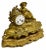 19th Century 19th Century French Gilded Mantle Clock on Carved Giltwood Stand For Sale - Image 5 of 6