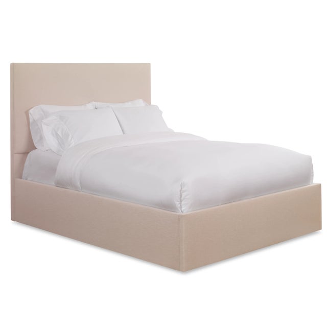 Modern Hadley Twin Bedframe, Gelam Linen For Sale - Image 3 of 4