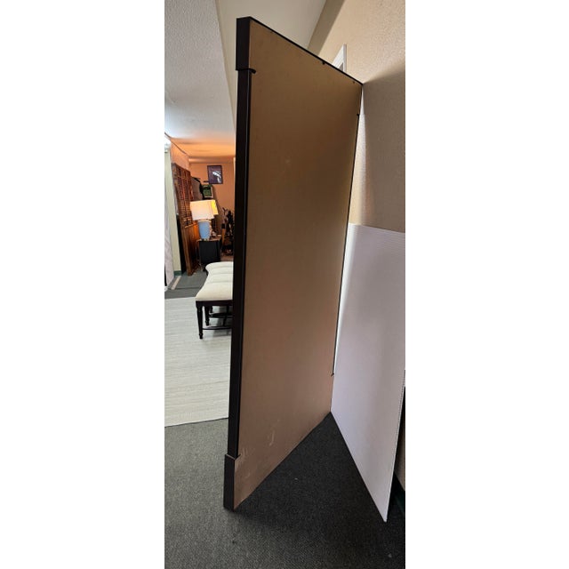 Crate & Barrel Burnished Metal Floor Mirror For Sale - Image 11 of 11