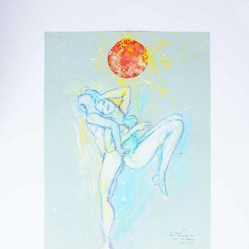 Sergio Barletta, Circus of the Sun N.38, 1990s, Mixed Media For Sale - Image 4 of 5