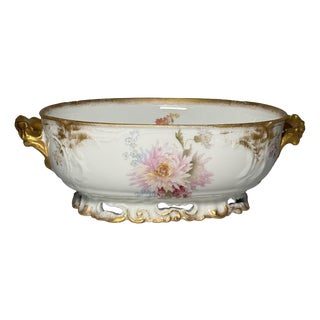 Hand-Painted Porcelain Bowl from Wessel Porzellanmanufaktur, 1900s For Sale