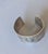 1970s Mid Century Egyptian Silver Cuff With Incised Depiction of Cleopatra For Sale - Image 5 of 6