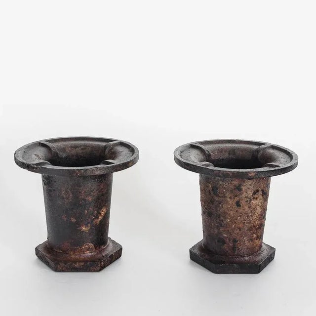 Industrial Iron Coladed Molds, France, 1940s, Set of 2 For Sale - Image 11 of 11