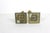 Set of Two Vintage Brass Candle Holders, Candle Sticks, Pair of Candleholders, 2 Tall Candlesticks Square For Sale - Image 4 of 7
