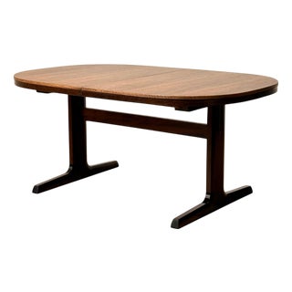 Oval Dining Table in Oak from Farstrup, Denmark, 1950s-1960s For Sale