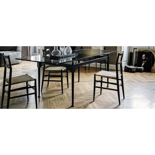 Not Yet Made - Made To Order Tl3 Table in Black Dyed Wood and Glass by Franco Albini for Cassina For Sale - Image 5 of 9