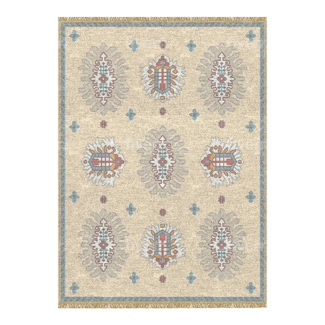 The Cairene hand-knotted wool area rug is named after the storied Egyptian capital city, a source of rug-making from as...