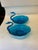 Blue Vintage Swan Bowls Blue Glass- Set of 2 For Sale - Image 8 of 9