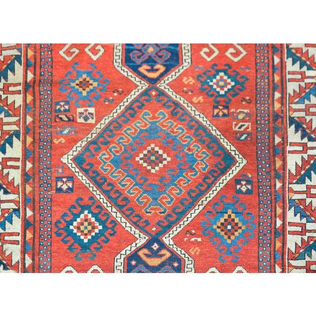 Early 20th Century Persian Kazak Rug For Sale - Image 4 of 12