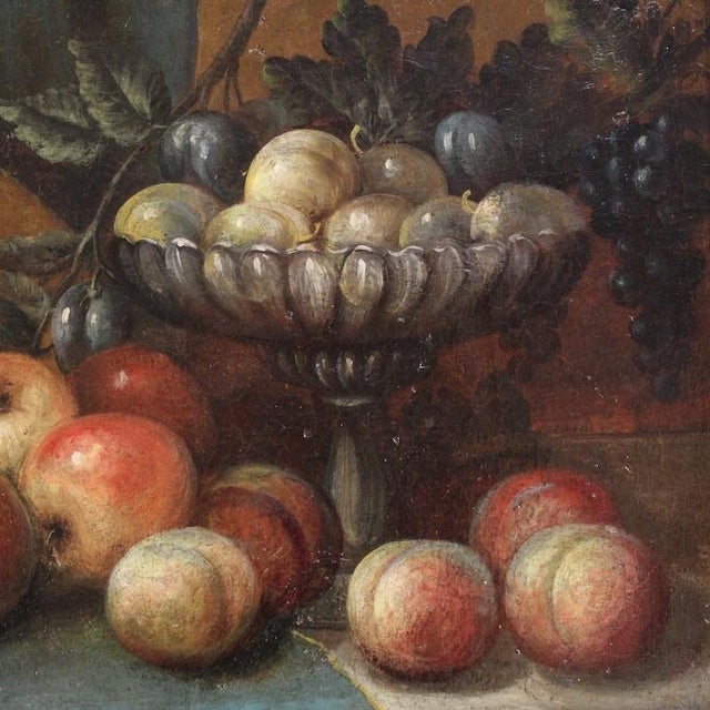 Italian Artist, Still Life Painting, 1750, Oil on Canvas For Sale - Image 8 of 16