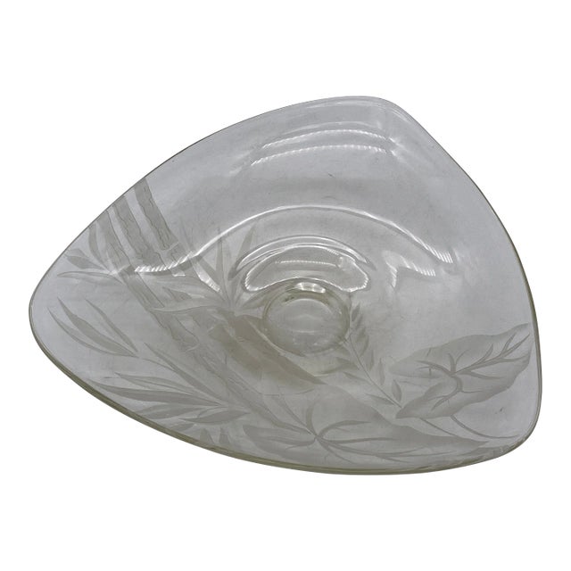 Art Glass Serving Plate by Dorothy C Thorpe For Sale